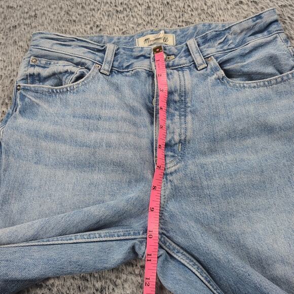 Madewell Jeans Women 25 Blue Darted Barrel Leg Denim Stretch Casual Cropped - Picture 6 of 9